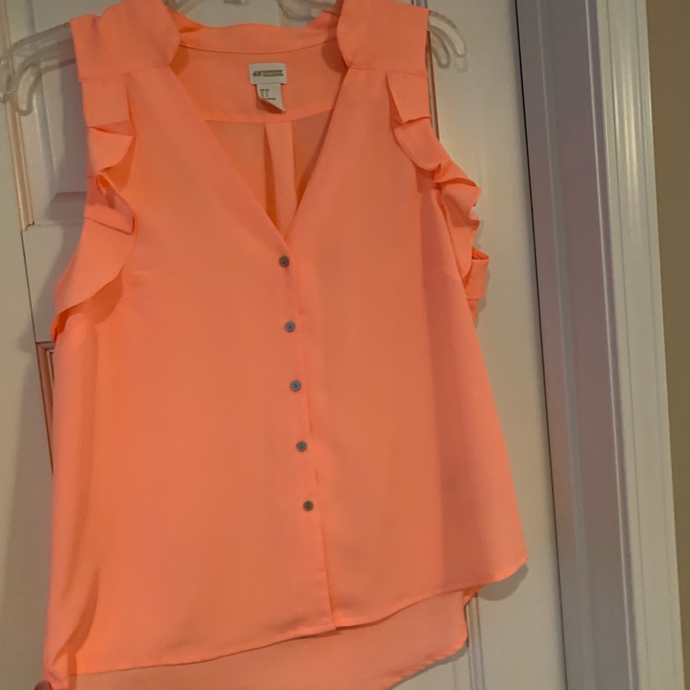 NWOT H&M Sleeveless Ruffle Top - Picture 3 of 6